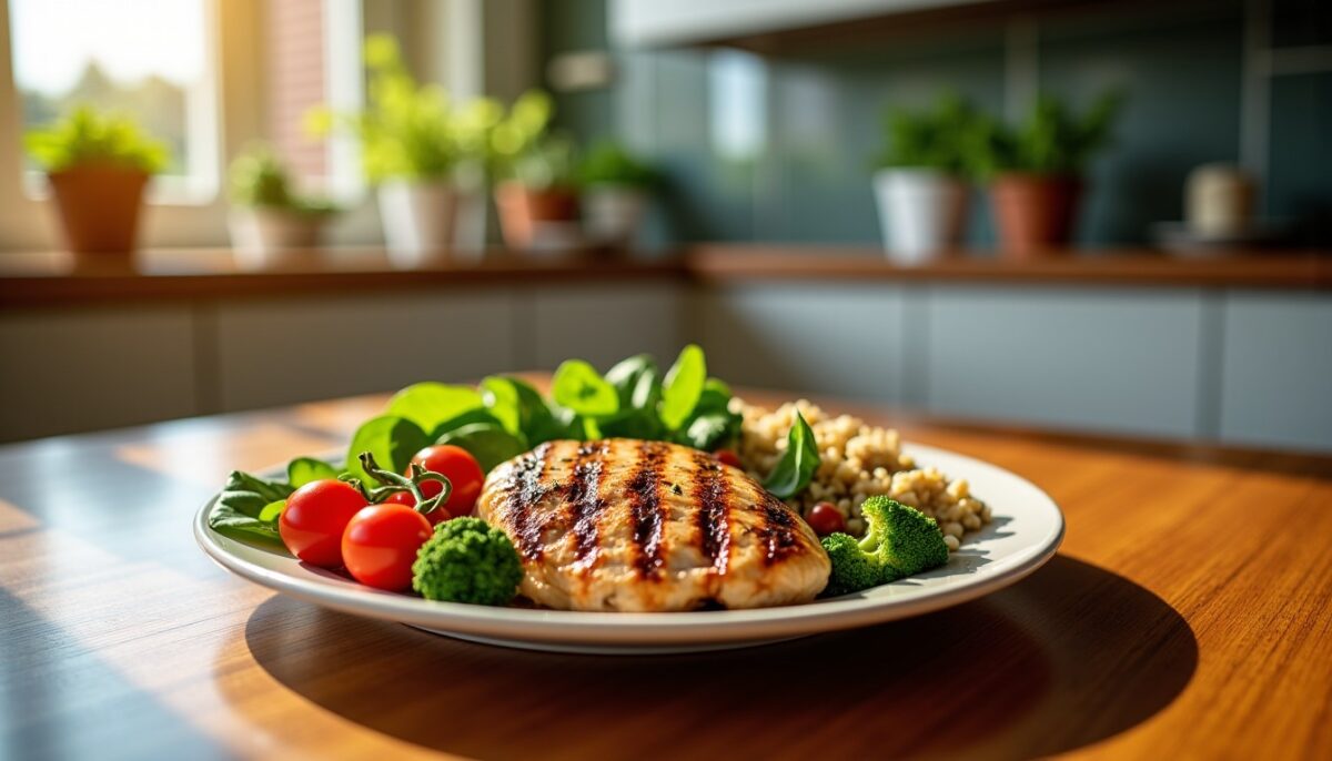 Repas protéinés pour perdre du poids : satiété durable, assiette simple et repères chiffrés